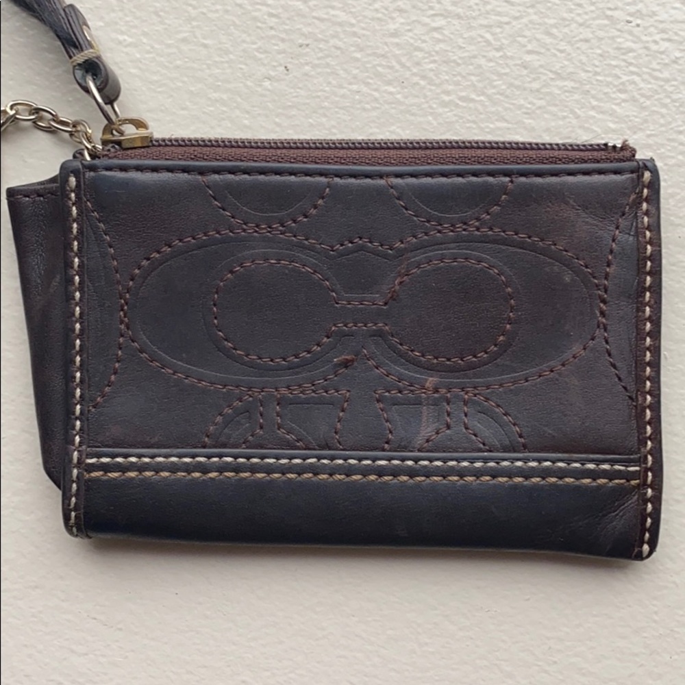 Coach zip wallet